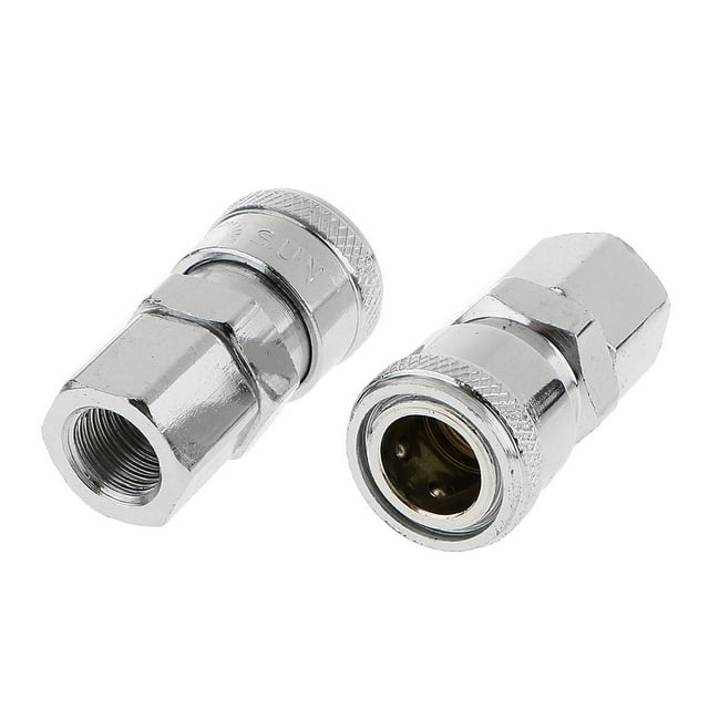 Fittings Coupler Plug, Air Compressor Plug (Iustrial Type, 1/4 Inch BSP Female Thread, ) E