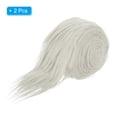 thumbnail image 3 of Uxcell Plush Faux Fur Fabric Precut Strips, 59" x 2" Fluffy Faux Fur Ribbon, Grey 2Pack, 3 of 6