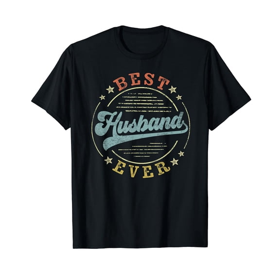 Best Husband Ever Father's Day Husband Gifts Vintage Emblem T-Shirt