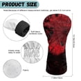 thumbnail image 7 of Uorisanigo Golf Club Head Covers for Drivers, Fairway Woods and Hybrids, 3Pcs Red Cobweb Spider Golf Headcovers Set with Soft Lining, Waterproof PU Accessories Gift for Women Men, 7 of 7