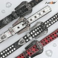 thumbnail image 5 of SUOSDEY Skull Kids Rhinestone Belt Girls Boys Sparkly Bling Diamond Belt Cowgirl Cowboy Belt, 5 of 7