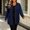#15Navy, variant on Byworldtasic Plus Size Button Shirts for Women Long Sleeve Shacket Trendy Work Tops Lightweight Soft Loose Boyfriend Fit Top