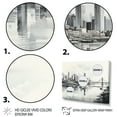 thumbnail image 3 of Designart "Cityscape Sketch Hong City painting I" Hong Kong Metal Art Print Set, 3 of 5