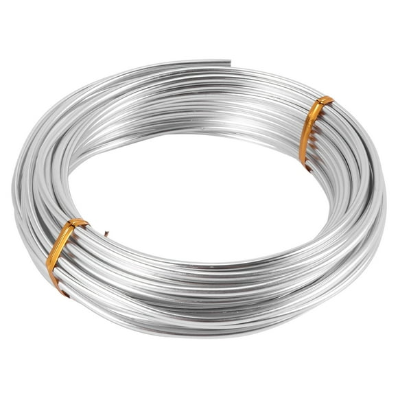 3mm Aluminium Wire 10M Craft Silver Wire for Jewellery Making Clay Modelling Bonsai and Model,1 * Aluminum Craft Wire (10m),Silver