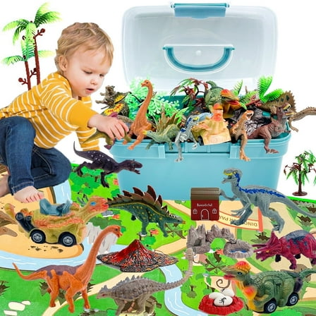 Dinosaur Toys, Toys for Kids Girls Boys 3-6 Years, Educational Realistic Dinosaur Play Set, Gift for Toddlers Boys & Girls Ages 3 4 5 6 7 8 9