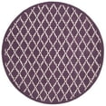 thumbnail image 6 of SAFAVIEH Chatham Howard Geometric Wool Area Rug, Purple/Ivory, 7' x 7' Square, 6 of 10