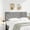Light Grey, variant on Upholstered Full Size Headboard Only, Adjustable Height Headboard from 42"-55" with Durable Sturdy , Modern Button Bed Board with Width Adapters, Light Grey