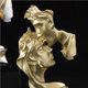 thumbnail image 5 of Estatuilla De Resina De 26Cm/10,22 Pulgadas, Decoración Artesanal, Resina Dorada, Pareja Besándose, Amante, Estatuilla Creativa, Regalo De San Valentín, Estatua De Arte De Escritorio Vogacara HA019776-00, 5 of 7