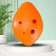 thumbnail image 1 of Bebé niño Ocarina 6 agujeros con libro de canciones cuerda para el cuello juguete para estudiantes naranja Ocarina de cerámica, 1 of 5