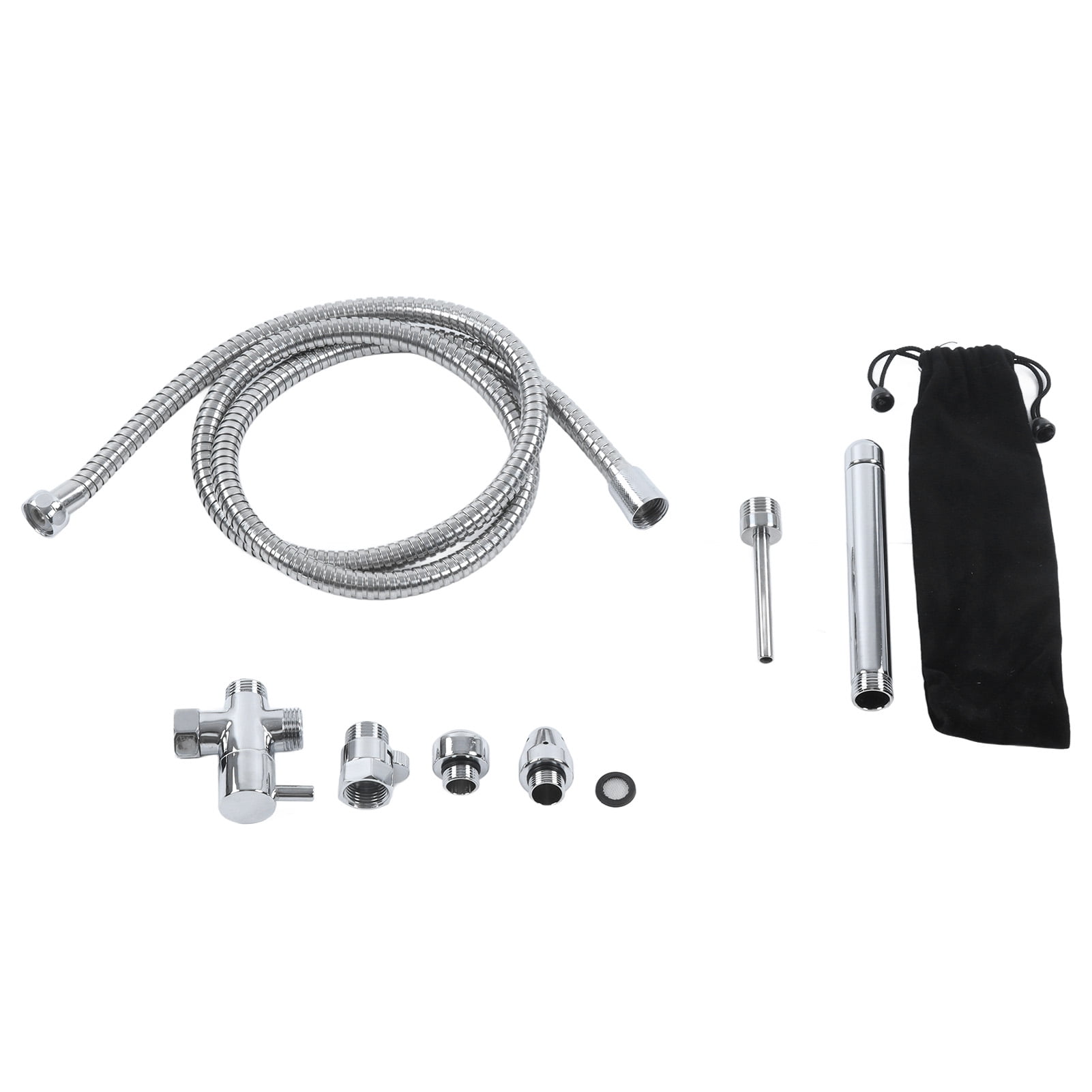 Loewten Stainless Steel Enema Tube Set,G1/2 Household Shower Converter