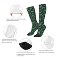 thumbnail image 3 of Fotbe Dino Christmas Party Calcetas Divertidas Estampadas para Hombre y Mujer, Calcetas de Algodón hasta la Rodilla para Caminar, Correr, Enfermería y Embarazo, 3 of 6