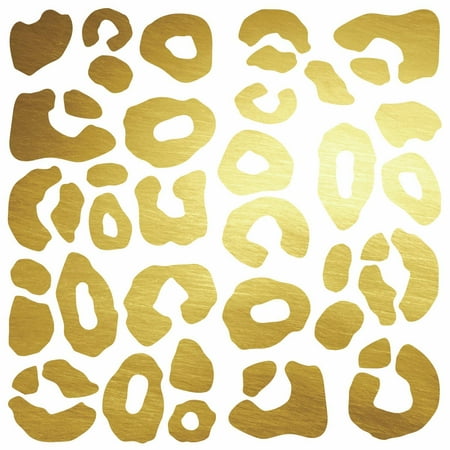 - Leopard Spot Peel And Stick Wall Decals With Foil