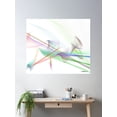 thumbnail image 2 of Whisper Abstract Art Design Wavy Line Art Full Of Color On White Background Poster Wall Art, Modern Wall Decor For Living Room Bedroom, 16x24 UNFRAMED, 2 of 3