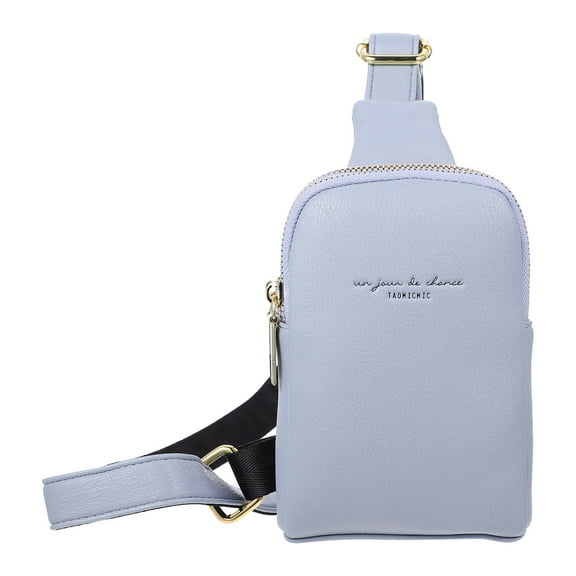 Phenofice Women Waist Bag Blue PU Leather For Photography Decoration 1Pack