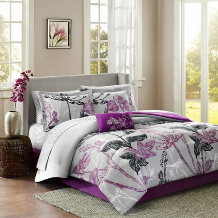 - Home Essence Kendall Bed in a Bag Comforter Bedding Set