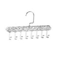 thumbnail image 2 of veasfak Coat Rack with Multiple Hooks, Belt Hanger, Tie Rack Hanging Organizer, Tank Top Transparent White, 2 of 9