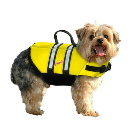 Pawz Pet Products Nylon Dog Life Jacket, Yellow