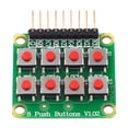 thumbnail image 1 of Teclado 2x4 Wdftyju 8 botones pulsadores Botón de teclado matricial para Arduino AVR PIC, 1 of 9
