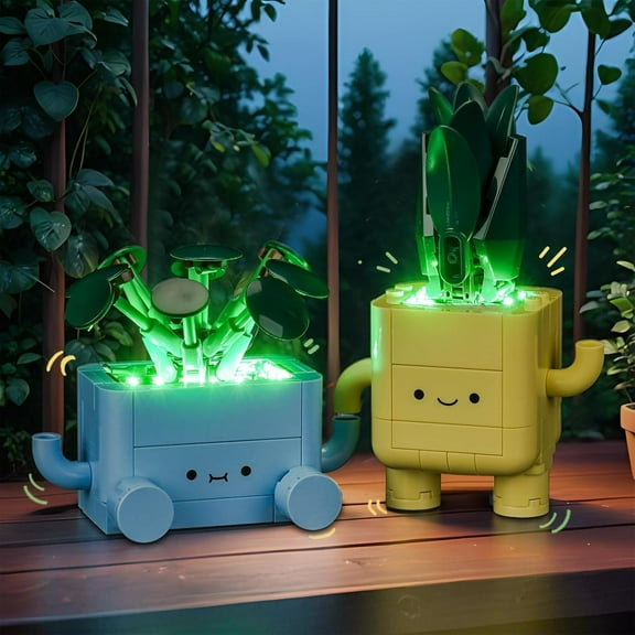 Light Compatible with Lego Happy Plants, LED Lighting Compatible with Lego 10349, Light up Your Botanical Collection (Not Come with Plants Model)