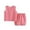 Pink, variant on Jgppe Baby Boys Girls Set 2 Piece Soft Tank Tops and Elastic Short Pants Solid Color Summer Outfits 9Months-5Years