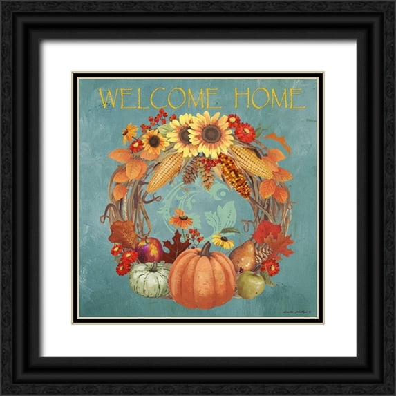 Phillips, Anita 12x12 Black Ornate Wood Framed with Double Matting Museum Art Print Titled - Welcome Home