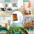 thumbnail image 3 of Indoor Outdoor Thermometer, Wireless Digital Thermometer Hygrometer USB Rechargeable Humidity Monitor Humidity Gauge for Home Office Greenhouse, 3 of 10