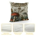 thumbnail image 4 of Fenyluxe Mushroom Pillow Covers Mushrooms Plants Butterfly Throw Pillow Cover Vintage Botanical Decorative Pillowcases for Living Room Couch Bed Sofa Outdoor 12x12in, 4 of 5