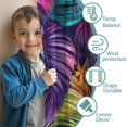 thumbnail image 3 of Blackout Kids Curtains,Colorful Leaf Pattern Childrens Insulated Curtains Set Of 2,Bedroom Essentials,Toddler Room Decor 42"x54", 3 of 5