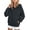 Black, variant on SHTXOZHI Warm Hooded Sweatshirt for Kids Girls Long Sleeve Solid Color Pullover Casual Outdoor Winter Tops with Pocket
