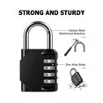 thumbnail image 3 of 1 Pack 4 Digit Combination Lock, Locker Lock, Padlock Outdoor Indoor, Waterproof Design, for School, 3 of 6