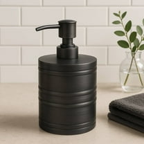 Stainless Steel Liquid Soap Dispenser Pump Bottle | Bathroom Vanity & Kitchen Sink,Holds Soap,Lotion & Sanitizer | Orb