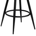 thumbnail image 3 of Armen Living Justin 30" Modern Metal Swivel Bar Stool in Black/Vintage Coffee, 3 of 6
