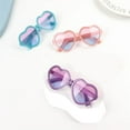 thumbnail image 3 of AAOMASSR Cute Candy Color Hearts Kids Sunglasses Kids Retro Pink Cartoon Sun Glasses Frame Girls Boys Baby Sun Glasses, 3 of 5
