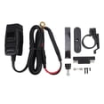 thumbnail image 2 of Motorcycle Phone 30W PD & 18W USB with LED Voltage Meter On Off Switch for Motorcycle ATV SUV Boat Handlebar Mount, 2 of 7