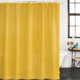 thumbnail image 2 of Yellow Bathroom Shower Curtains with 12 Hooks Polyester Waterproof Shower Curtain for Stalls and Bathtubs Modern Minimalist Solid Color Art Decorative Bathroom Privacy Curtain 48x72 Inches, 2 of 9