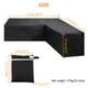 thumbnail image 2 of Cubierta De Muebles De Esquina De Ratán Para Jardín, Juego De Protección De Sofá Impermeable En Forma De V Para Exteriores Noticed HA026136-01, 2 of 6