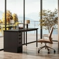 thumbnail image 2 of Modern Simple Computer Desk, 47 Inches PC Desk with 5 Reversible Drawers, 2 of 6