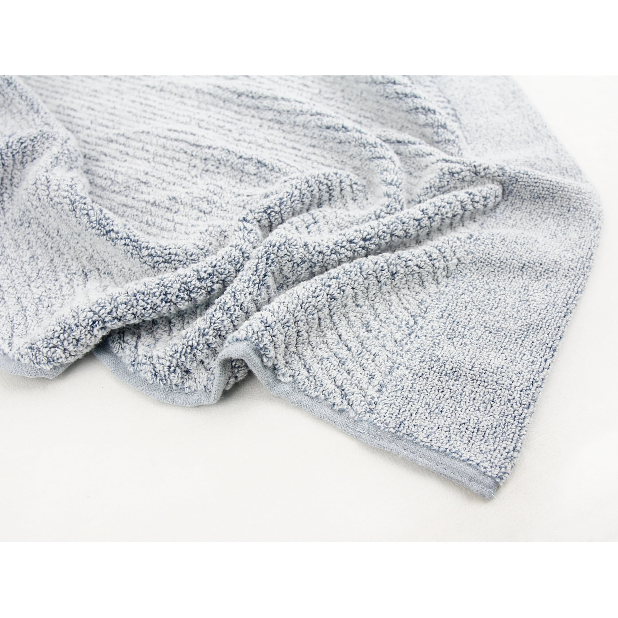 Fabreware FBT-010-BF-2 Blue Fog Cotton Yarn-Bath Towel- 2pc