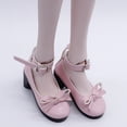 thumbnail image 3 of Zapatos de Cuero Sunnimix con Cinturón en El tobillo Tacones Altos para Muñeca, 3 of 8