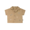 thumbnail image 2 of Modern Moments by Gerber Baby Boy Button Down Shirt and Short Set, 2-Piece, Sizes 0/3 Months - 24 Months, 2 of 13