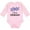 AD-Pink, variant on I Love Colorado Columbine Flowers Boys or Girls Long Sleeve Baby Bodysuit