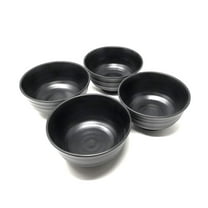 ASIAN HOME 40 Ounce Large Melamine Japanese Ramen Noodle Soup Bowl Hard Plastic Dishware for Udon Soba Pho Asian Noodles - 7.09" x 3.94" (4 Bowls)