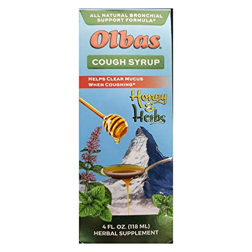 Olbas Natural Cough Syrup, Herbal Extracts & Pure Wildflower Honey, 4oz
