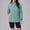 Mint Green, variant on Womens Mid Weight Rain Coat Waterproof Running Outdoor Zipper Drawstring Detachable Hood Windbreaker for Ladies Daily