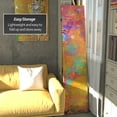 thumbnail image 3 of Red Lantern 6 ft. Tall Multicolor Canvas Room Divider with Scandinavian Spruce Frame, 3 of 5