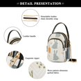 thumbnail image 4 of FORMRS Crossbody Bag for Women Quilted Travel Shoulder Cell Phone Purse with Chain Strap Handbag, Whimsical Rabbits, 4 of 7