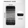 thumbnail image 3 of Artnice Microfiber Washable Bathroom Rugs, 24"x47" Black Absorbent Bath Mats, Non-Slip Plush Ultra Soft Bathroom Mats, 3 of 9