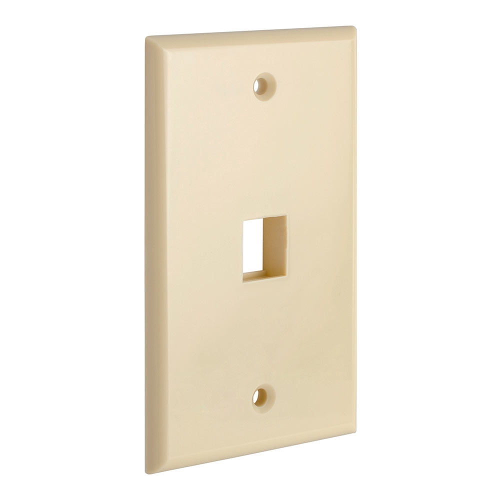 CMPLE ? 1 Port Keystone Wall Plate SingleGang Wall Plate with Standard
