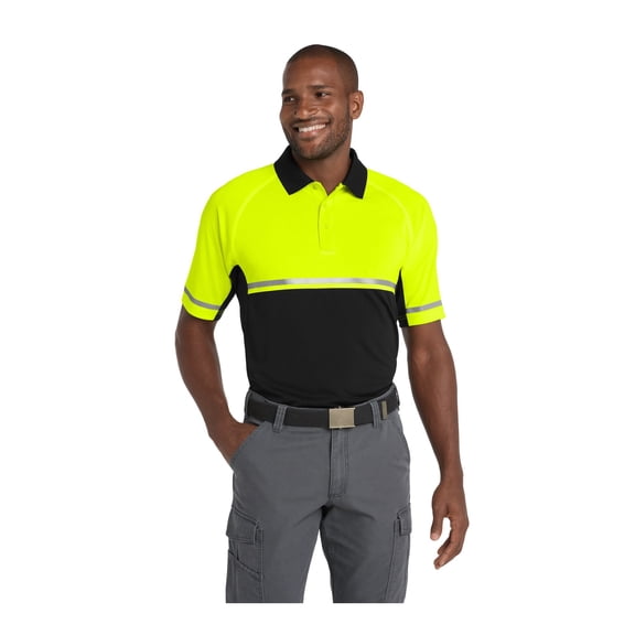 CornerStone Unisex Select Lightweight Snag-Proof Enhanced Visibility Polo | Short Sleeve Reflective Work Shirt for Men & Women, Tactical Collared Top with Pen Pocket & Mic Clip