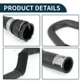 thumbnail image 5 of Unique Bargains Radiator Hose Heater Hose No.8K1819376J for Audi A4 Quattro 2.0L 2010-2012 Black Rubber 1 Pc Coolant Pipe Good Sealing, 5 of 7